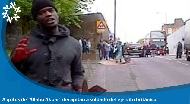 <div class='slider-thumb-caption'><strong>A gritos de “Allahu Akbar” decapitan a soldado del ejército británico</strong><p>22 de mayo 2013.- El asesinato de un soldado en plena calle en Londres, en el barrio Woolwich, es considerado por el gobierno del Reino Unido como un posible acto terrorista. Existen indicios de que los atacantes gritaron “Allahu Akbar” (“Alá es grande” en árabe), informó la BBC citando a fuentes gubernamentales. Entretanto el primer ministro David Cameron instruyó a la ministra del Interior Theresa May a convocar al gabinete de seguridad nacional. Más temprano, dos hombres atacaron y mataron a un soldado en plena calle con un machete y luego la policía les disparó. La víctima fatal es un soldado del Ejército británico, según reportes de testigos, aunque aún no hay una confirmación oficial al respecto. El comandante Letchford precisó en su breve comparecencia ante los periodistas que la policía fue alertada a las 14.20 locales (13.20 GMT) de que un hombre estaba siendo atacado con armas por otros dos en una calle Woolwich, cerca de un cuartel. Cuando los agentes llegaron al lugar, “encontraron a un hombre, que posteriormente fue declarado muerto”, declaró sin dar más precisiones sobre la víctima. Testigos declararon a la agencia británica Press Association que fue decapitado, pero la policía se negó a hacer comentarios. Los dos presuntos agresores que recibieron los disparos, “fueron trasladados a dos hospitales, donde están siendo tratados por sus heridas”. Cameron, se refirió hoy al ataque contra un soldado británico ocurrido en Londres como un “acto bárbaro” y de “naturaleza manifiestamente terrorista”. “El de hoy ha sido un acto bárbaro, un ataque espantoso” y “un incidente de naturaleza manifiestamente terrorista”, dijo Cameron en el Palacio del Elíseo de París tras reunirse con el presidente de Francia, François Hollande. El primer ministro aseguró que “Gran Bretaña no cederá nunca a las amenazas” terroristas y que “los terroristas no ganarán nunca”. CONDOLENCIA GALA El jefe del Estado francés, por su parte, trasladó su solidaridad a los británicos ante el “cobarde asesinato de un soldado británico” y reafirmó su compromiso de lucha conjunta contra el terrorismo “en todas partes”. “Debemos luchar contra el terrorismo en todas partes, lo que supone intercambiar informaciones, trabajar con nuestros respectivos servicios de inteligencia y actuar en todas partes”, declaró Hollande después de que un hombre muriese y otros dos resultaran heridos hoy tras un ataque con un machete en Londres, al parecer contra un militar. Según los medios británicos, dos hombres se abalanzaron sobre un soldado y lo apuñalaron al grito de “Alá es grande” en el barrio de Woolwich, al sureste de Londres, mientras la policía respondió al ataque con disparos. Los agentes hirieron a los que, según Cameron, son los sospechosos del ataque. “Estamos reuniendo todas las informaciones disponibles. Los servicios de policía y de seguridad del Reino Unido dispondrán de todos los medios”, agregó el primer ministro británico desde París. Un vídeo emitido por la cadena británica ITV, grabado al parecer en el lugar donde se produjo el ataque, muestra a un hombre con las manos ensangrentadas, con un machete y un cuchillo…</p></div> http://www.enlacejudio.com/wp-content/uploads/2013/05/77280londres4-80x65.jpg