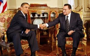 Obama con Mubarak en El Cairo