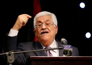Palestinian Authority President Mahmoud Abbas gestures as he speaks in the West Bank city of Ramallah. (photo credit:REUTERS)