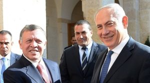 Rey Abdullah II de Jordania y PM Netanyahu