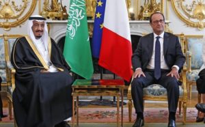 Hollande y Rey Salman